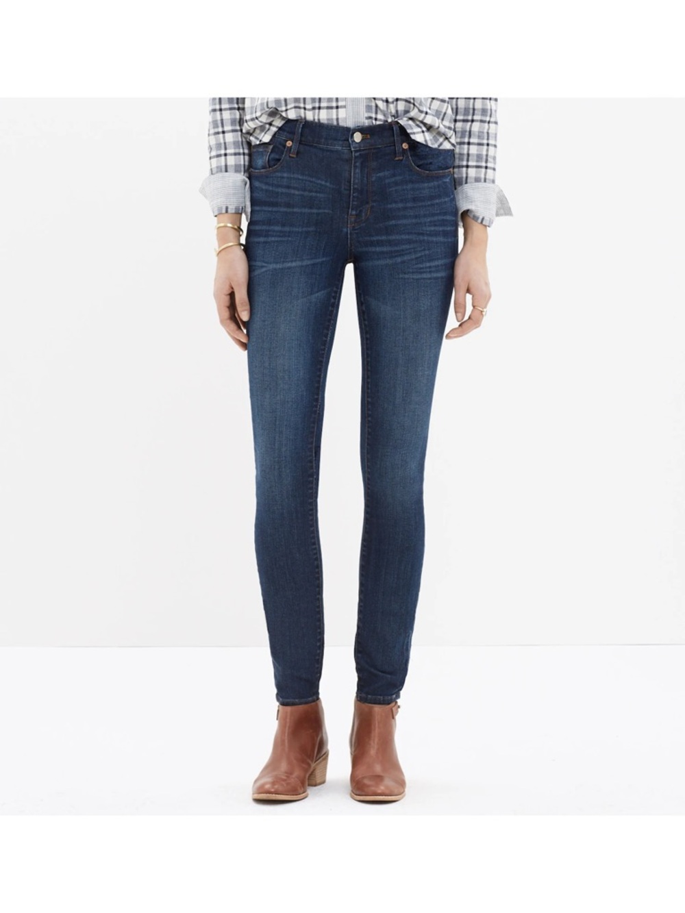 Madewell 9 High Inch Rise Indigo Skinny Jeans